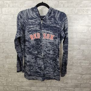 Soft As Grape hooded zip top women's large